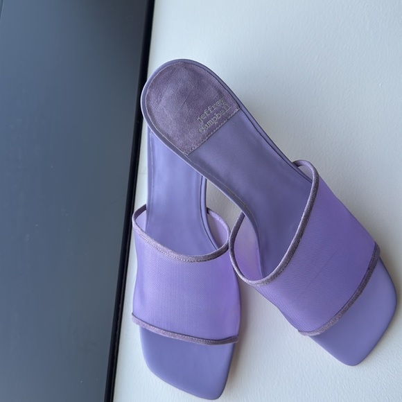 Jeffrey Campbell Malinin Block Heel Sandal Size 8.5 Lilac Purple - Picture 3 of 11